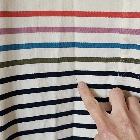Large LL Bean Striped pullover - Picture 2 of 6